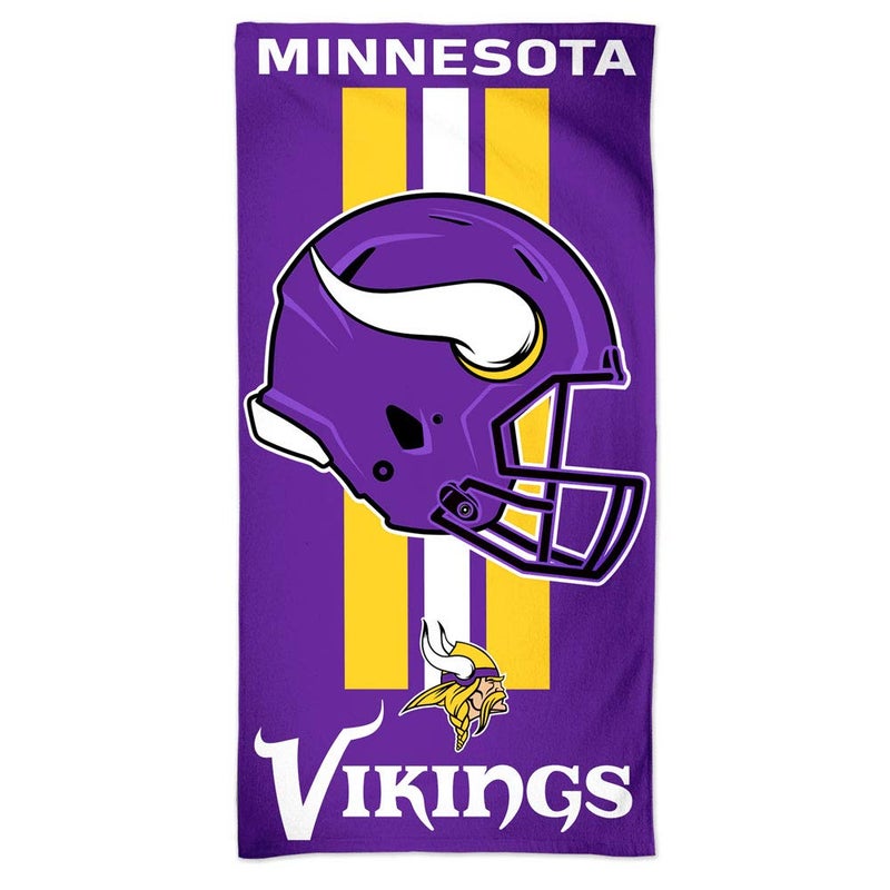 WinCraft NFL Minnesota Vikings Towel30x60 Beach Towel, Team Colors, One Size